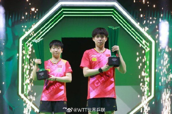 大满贯第6日国乒8胜1负 王楚钦孙颖莎混双夺冠