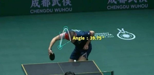陈熠与王曼昱第二局裁判判定陈熠抛球角度非法径直扣分，陈熠34.51度挑战失败，挑战次数仅剩一次